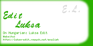 edit luksa business card